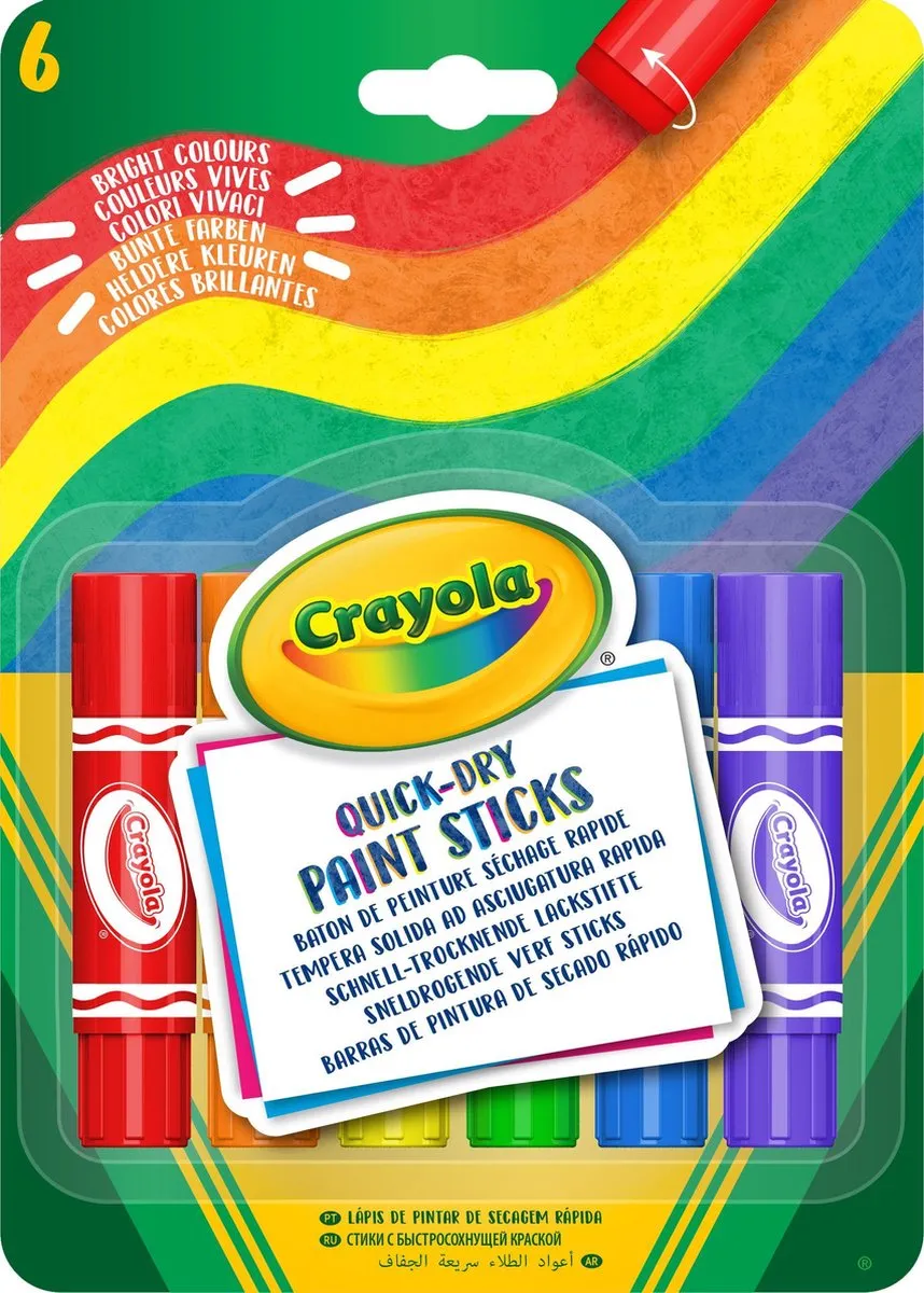 Crayola Verfsticks 6 Stuks - Multi