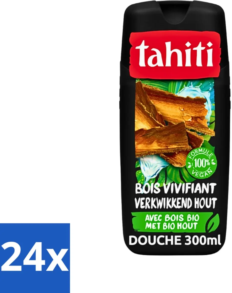 Tahiti Douchegel Verkwikkend Bio Hout 300ml