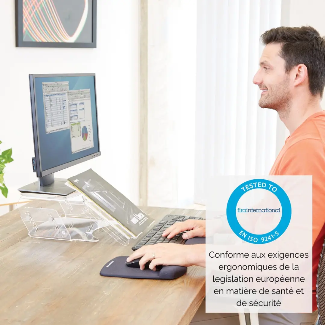 Fellowes Clarity 9731201 Monitorstandaard - 25" - Transparant