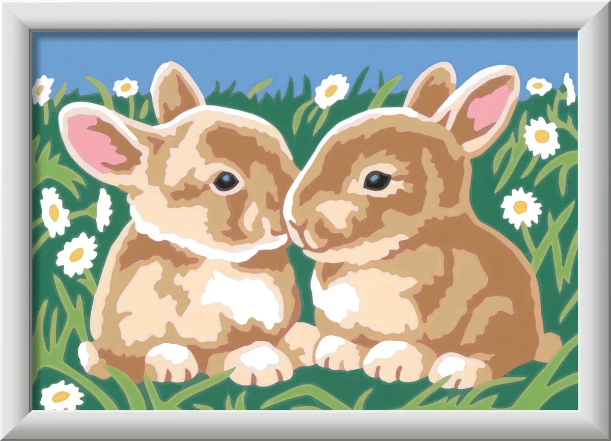 Ravensburger CreArt Fluffy Bunnies Schilderen op nummer - Multicolor