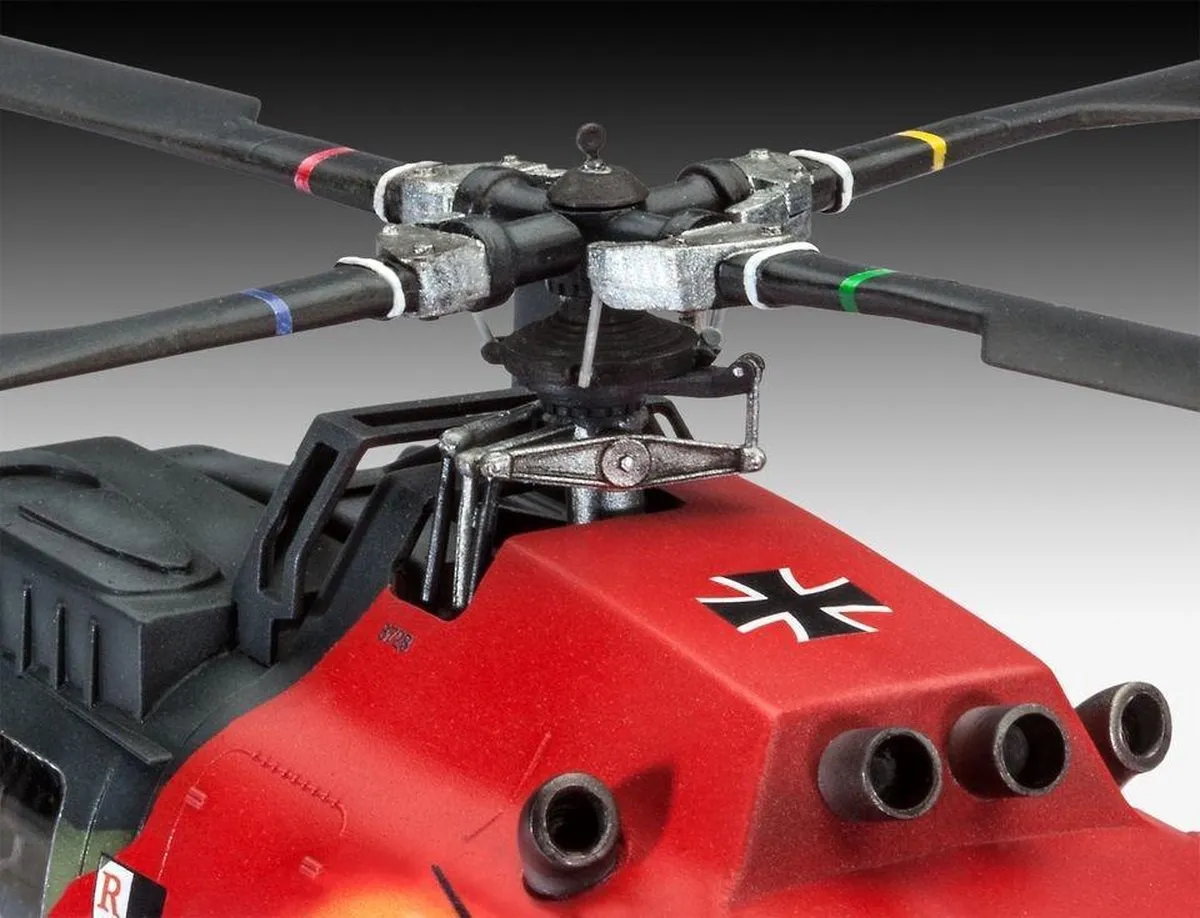 Revell BO 105 35th Anniversary Roth Fly-Out 1:32 Montagekit - 84 Onderdelen - Rood/Blauw/ Groen