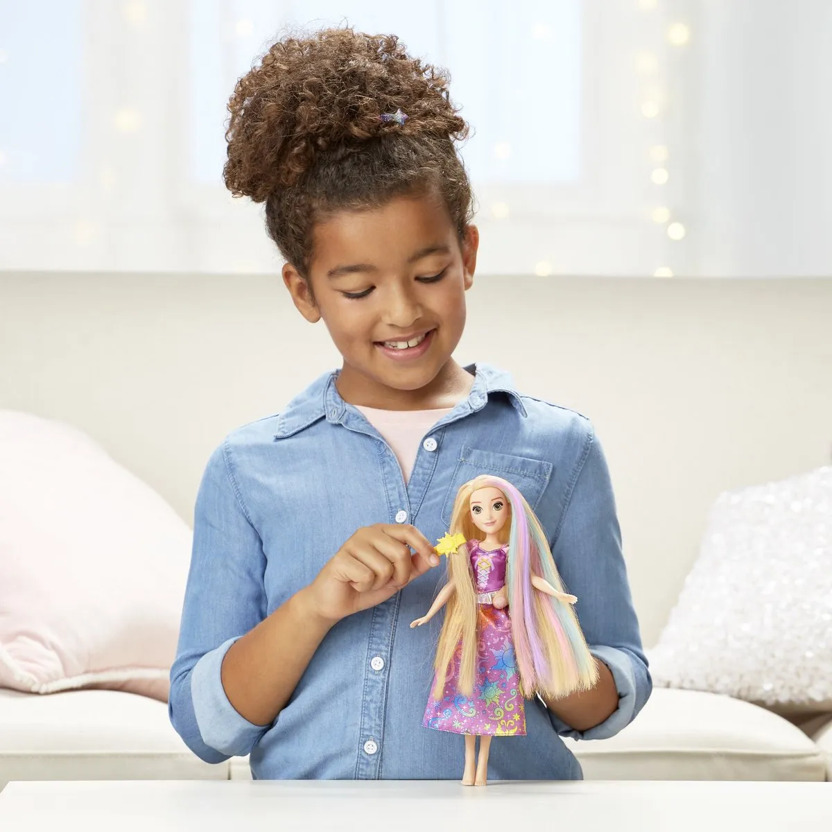 Disney Princess Rapunzel Regenboog Haar Modepop - Multicolor
