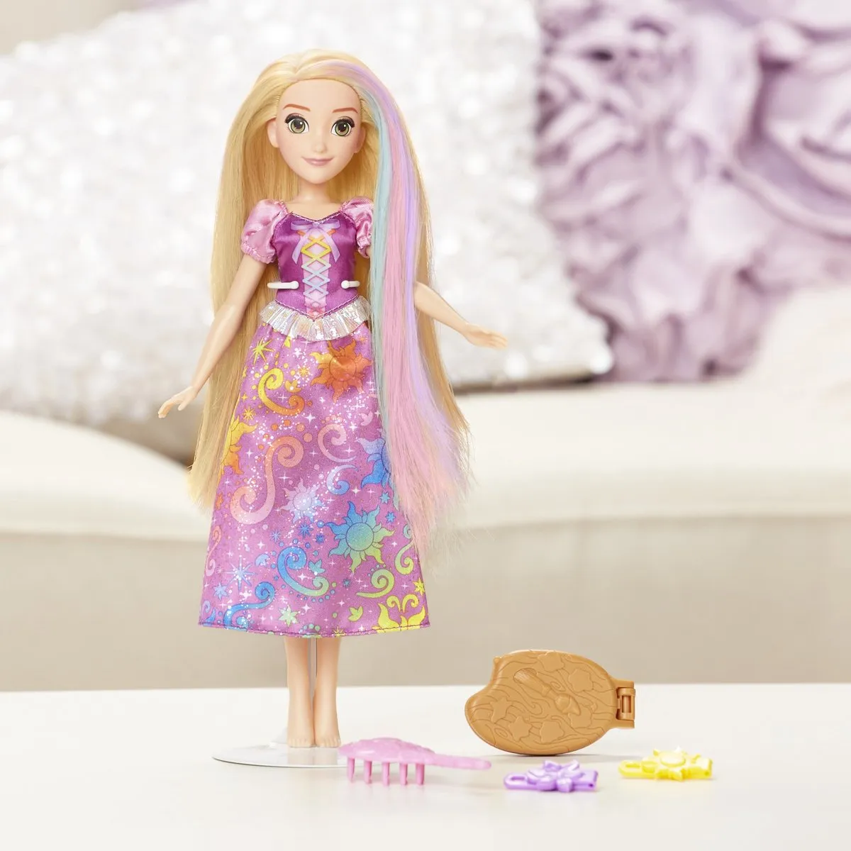 Disney Princess Rapunzel Regenboog Haar Modepop - Multicolor