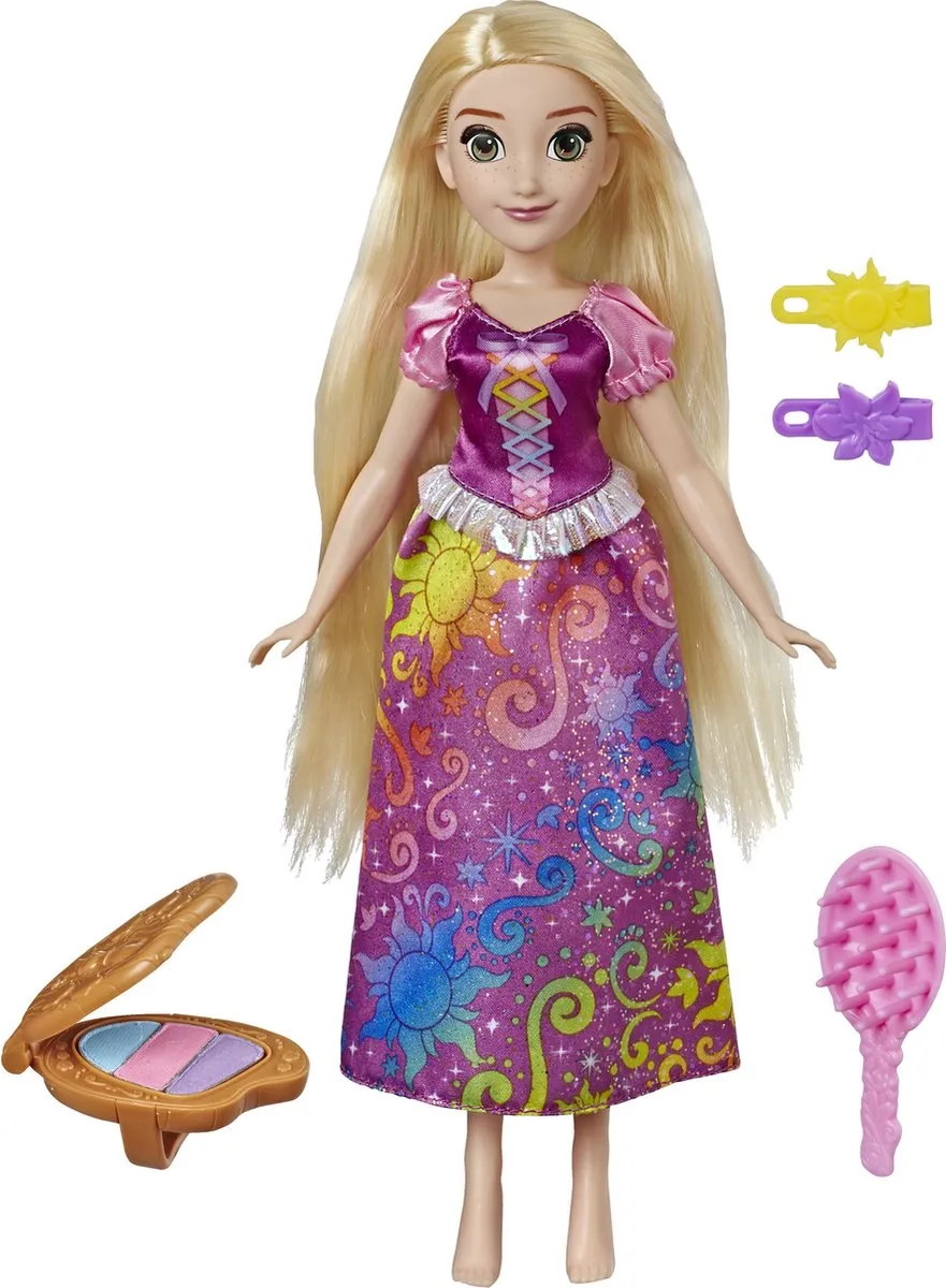 Disney Princess Rapunzel Regenboog Haar Modepop