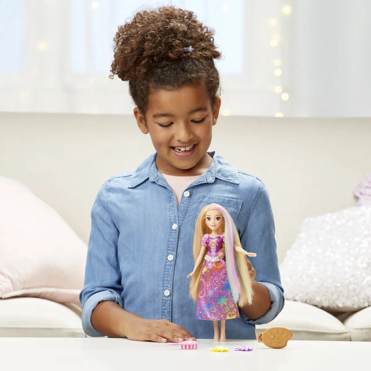 Disney Princess Rapunzel Regenboog Haar Modepop - Multicolor