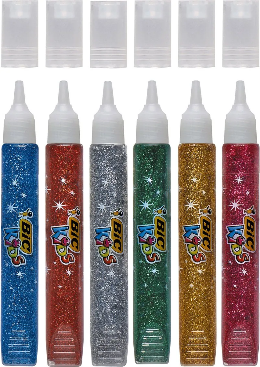 Bic Kids Metallic Glitterlijm - 6 Stiften