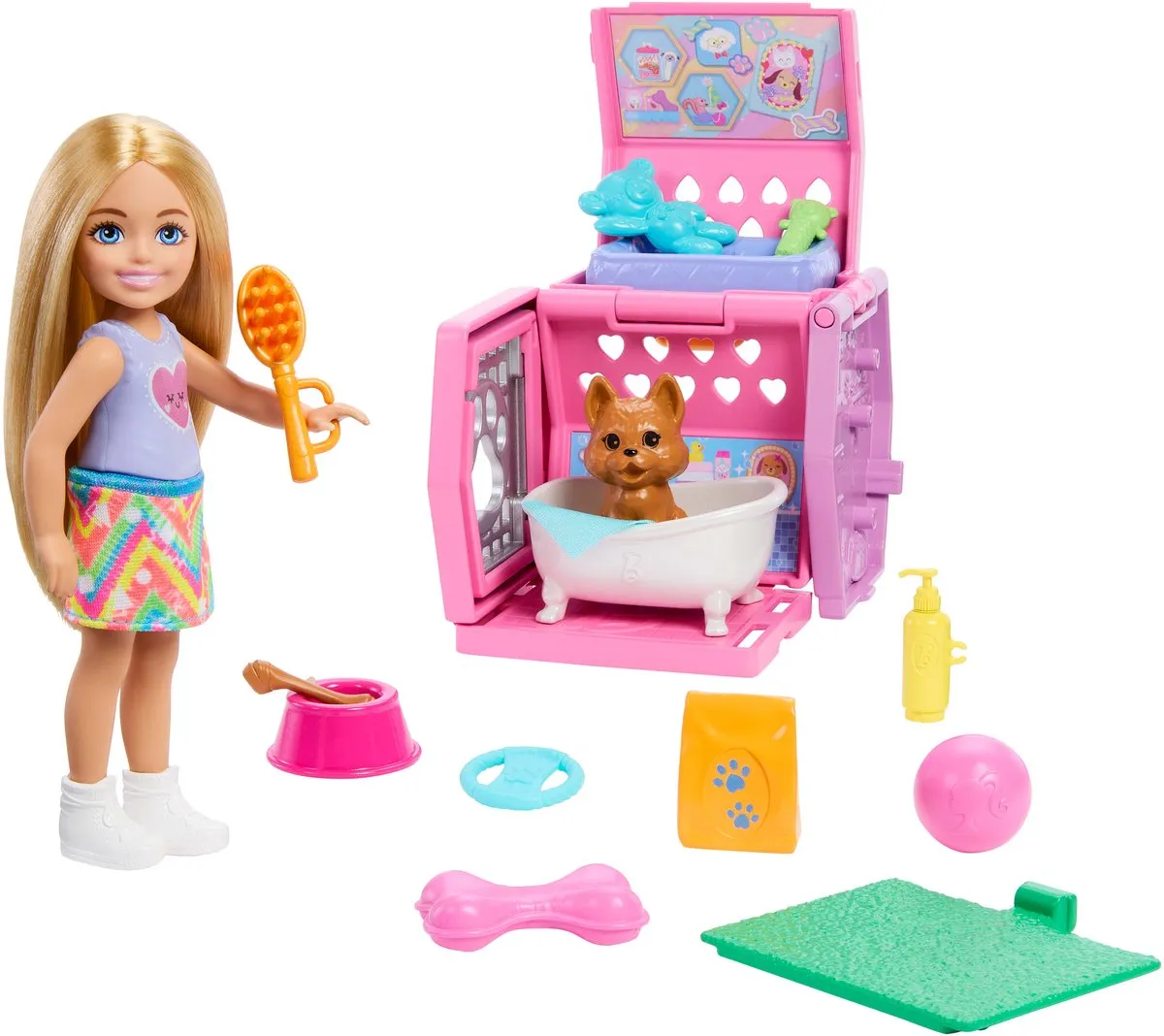 Barbie Chelsea-pop met Hondje