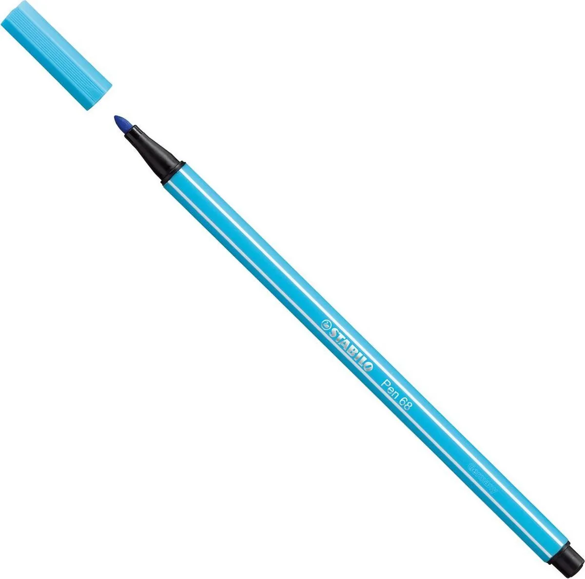 STABILO Pen 68 Premium Viltstift - Azuur Blauw