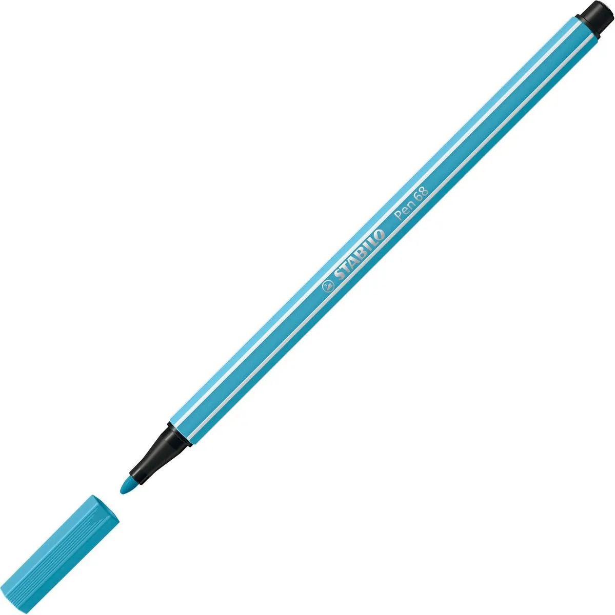 STABILO Pen 68 Premium Viltstift - Azuur Blauw