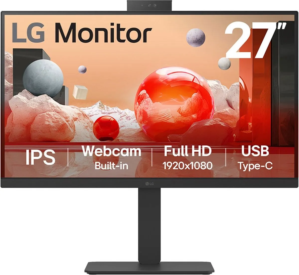 LG 27BA850-B Monitor - 27 inch - Zwart