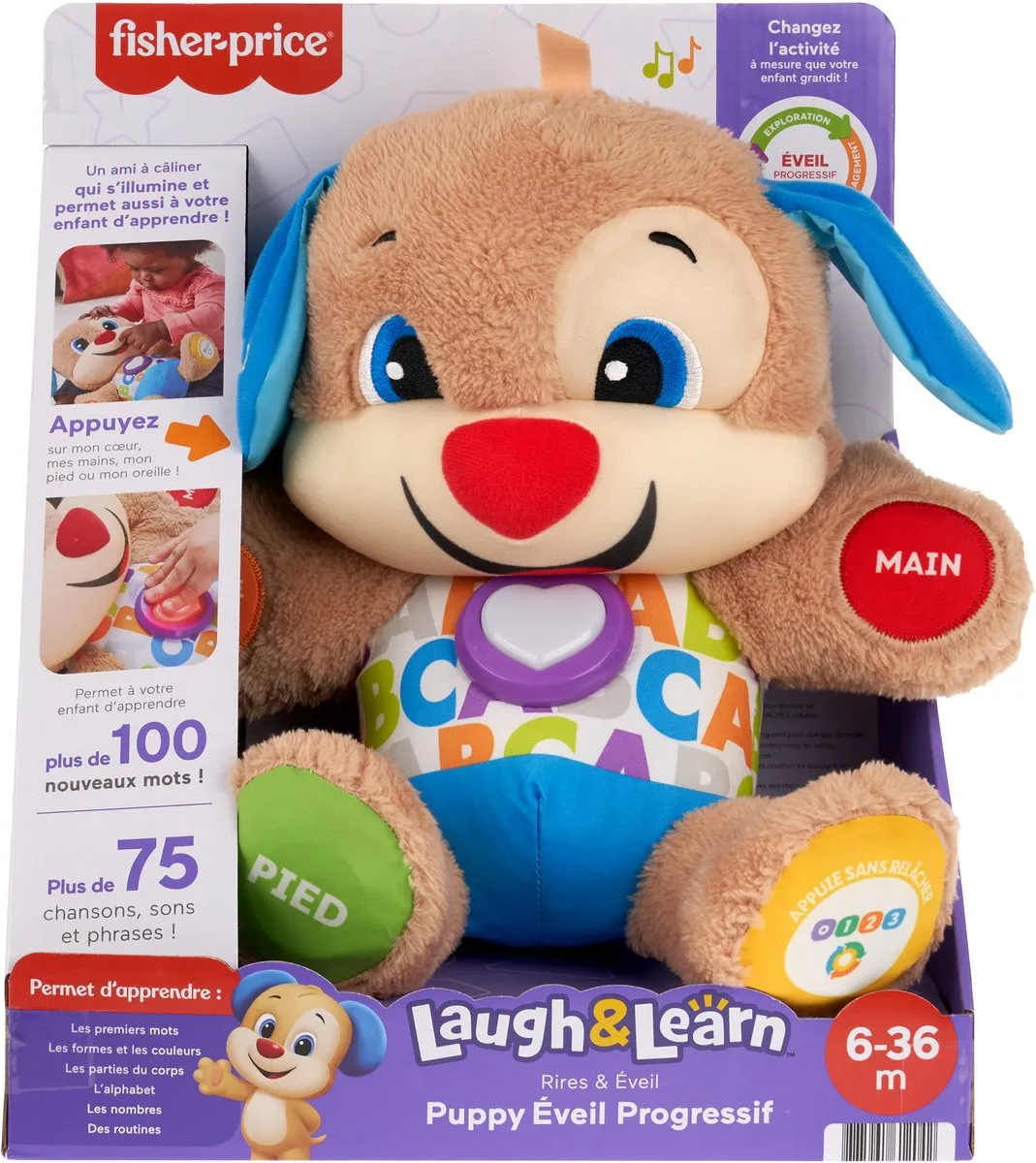 Fisher Price Leerplezier Eerste Woorden Puppy - 3 Stuks