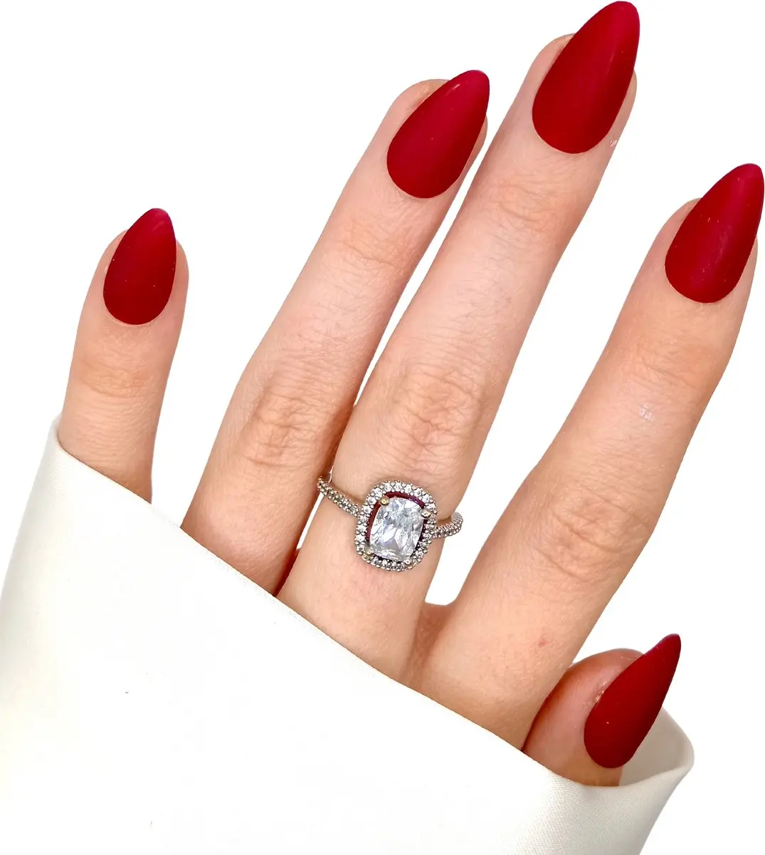 SD Press on Nails B-105 Rood Matte Nagelset - 20 Stuks