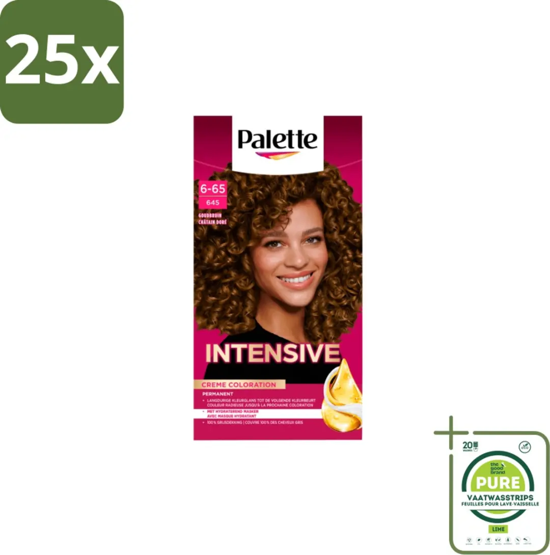 Schwarzkopf Poly Palette 6-65 Goudbruin Haarverf 25 Stuks