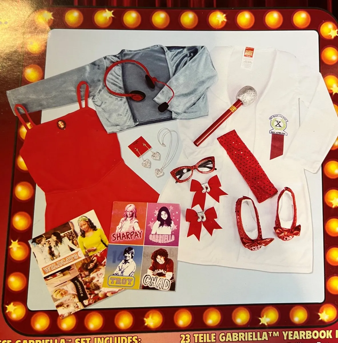 Disney High School Musical Gabriella Verkleedset - 23-delig - One size - Rood