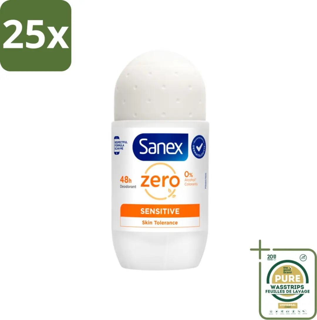 Sanex Deodorant Roller Zero% Sensitive 50ml