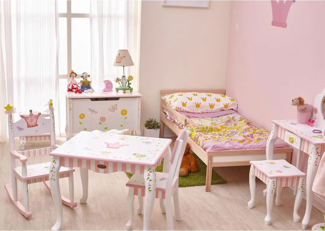 Teamson Kids Tafellamp Prinses & Kikker Ontwerp - Roze