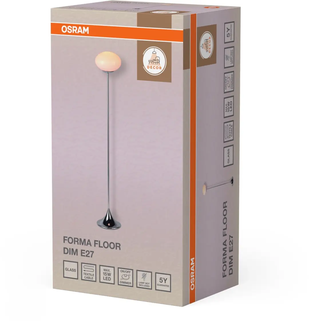 Osram Decor Forma Floor E14 DIM Roze - 250cm - afbeelding 2 van 3