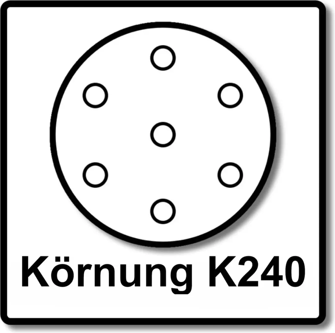 Makita K240 Schuurpapier 125mm - 250 Stuks - Hout
