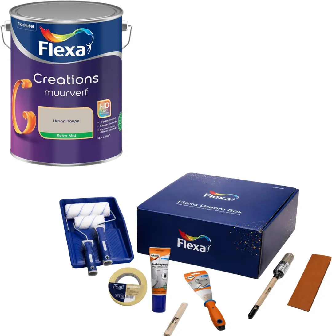 Flexa Dream Box & Creations Muurverf Urban Taupe 5L
