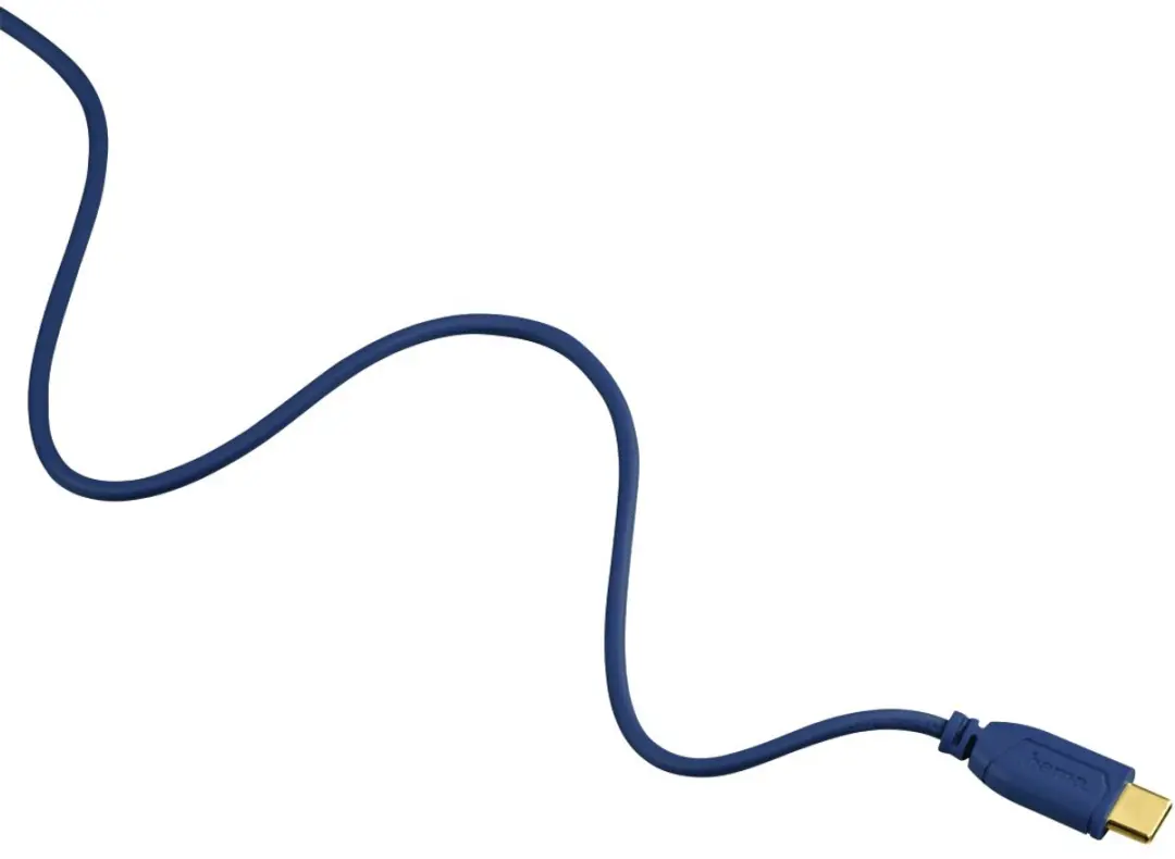 Hama USB2.0-C/USB2.0-A Kabel 0,75m - Blauw