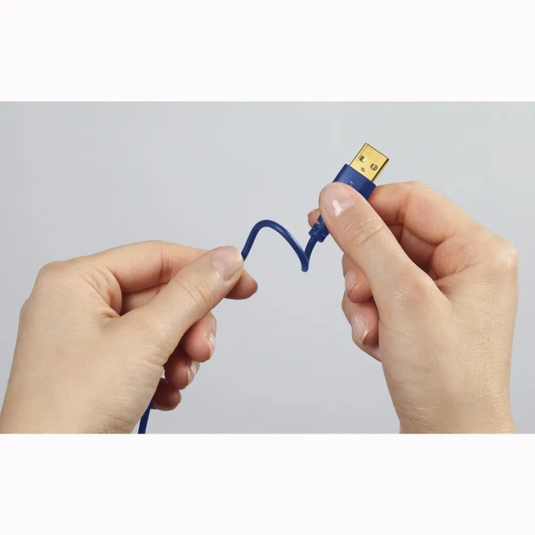 Hama USB2.0-C/USB2.0-A Kabel 0,75m - Blauw