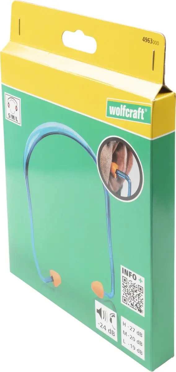 Wolfcraft Gehoorbeugel Oordoppen 27dB - Bouw