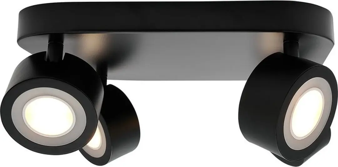 Nordlux Clyde 4 Spot Plafondlamp - Zwart - afbeelding 5 van 6