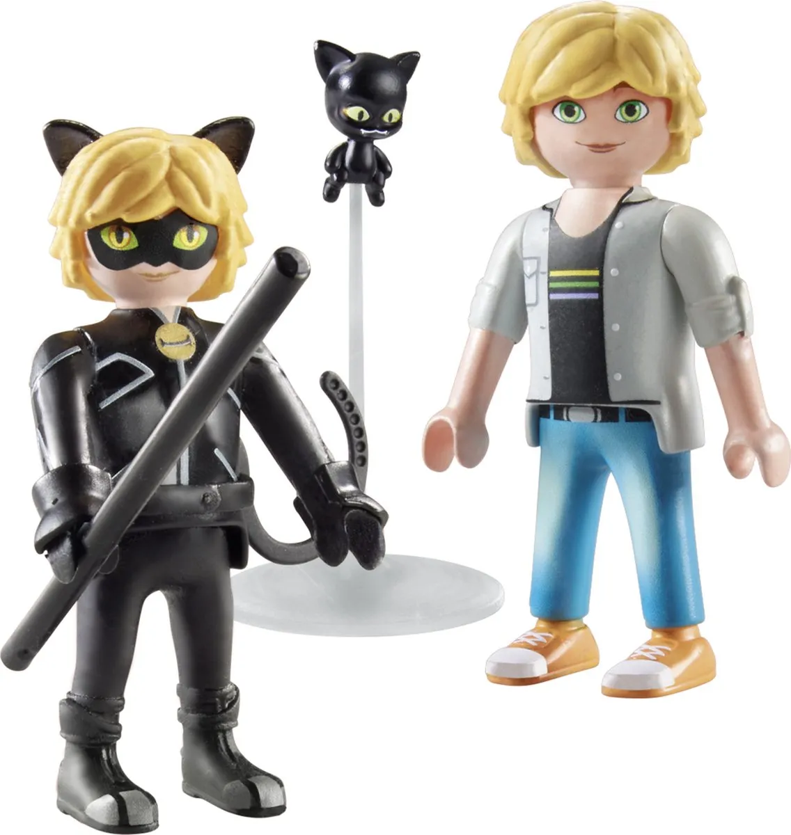 Playmobil Miraculous Adrien & Cat Noir 71337 - Multicolor