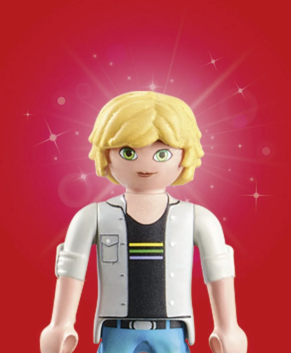 Playmobil Miraculous Adrien & Cat Noir 71337 - Multicolor