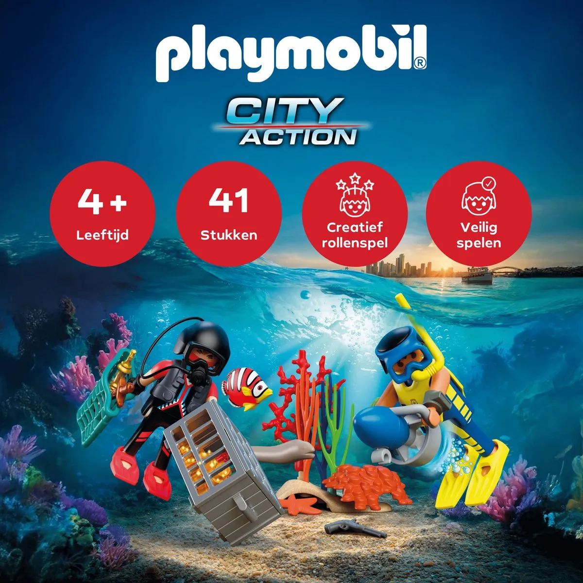 Playmobil City Action Politieduiker 72078 - 2 Figuren + Scooter