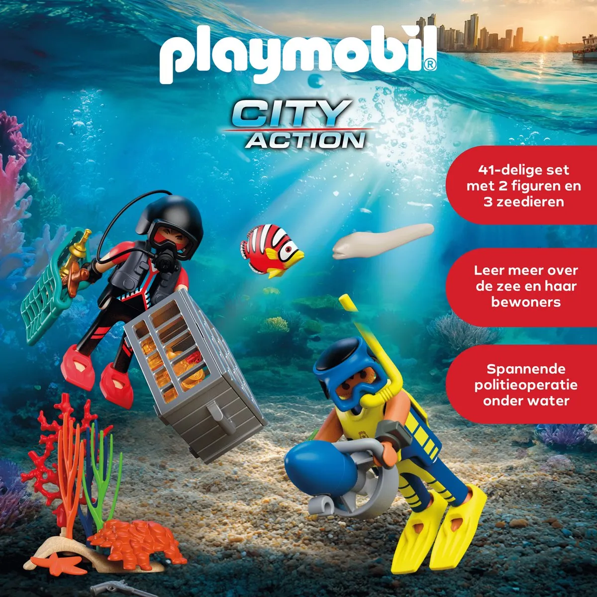 Playmobil City Action Politieduiker 72078 - 2 Figuren + Scooter