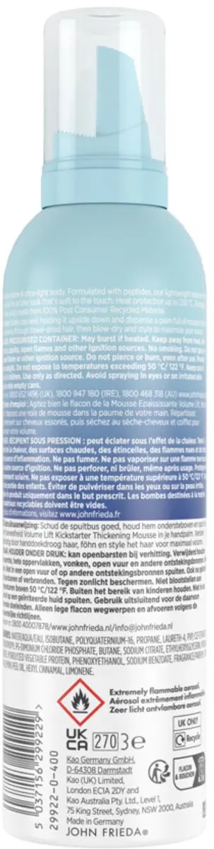 John Frieda Volume Lift Haarmousse - 1200ml