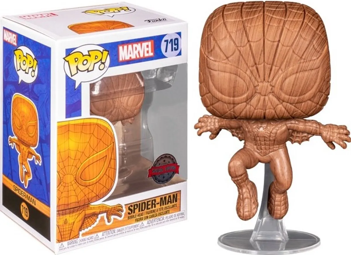 Funko Pop! Marvel Wooden Exclusive Spider-Man (52216)