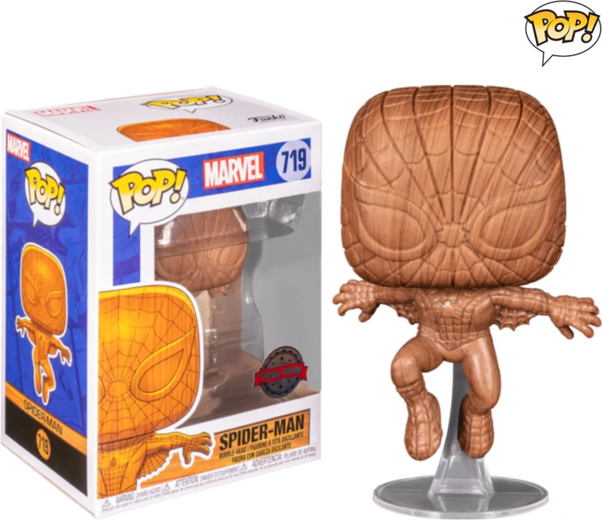 Funko Pop! Marvel Wooden Exclusive Spider-Man (52216)