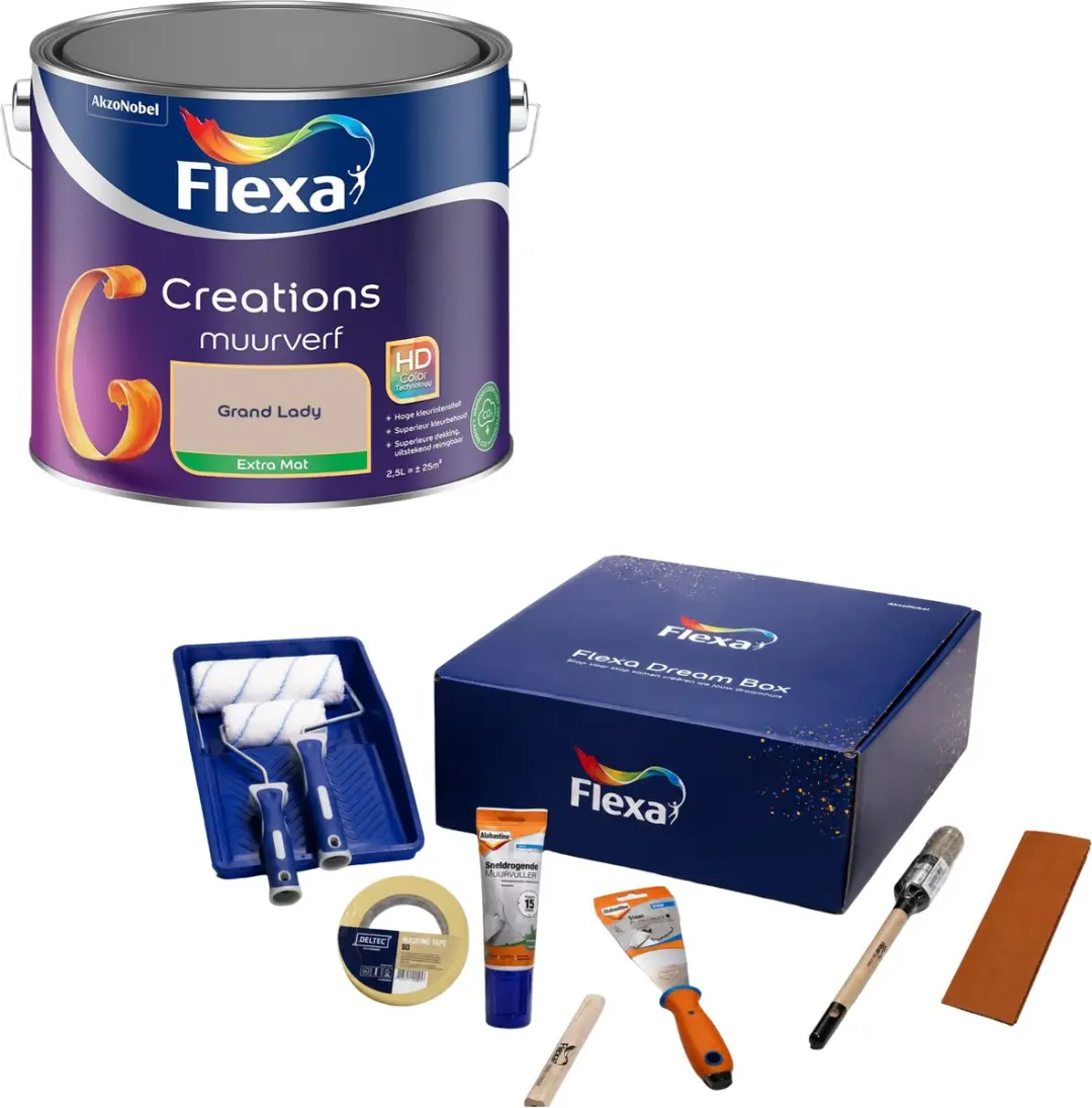 Flexa Dream Box Creations Muurverf Grand Lady 2,5L - 20 Stuks