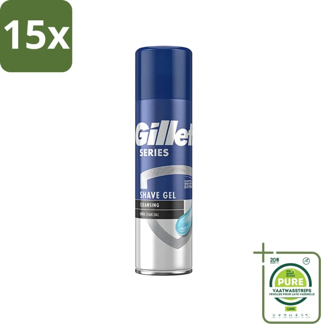 Gillette Series Charcoal Scheergel 200ml