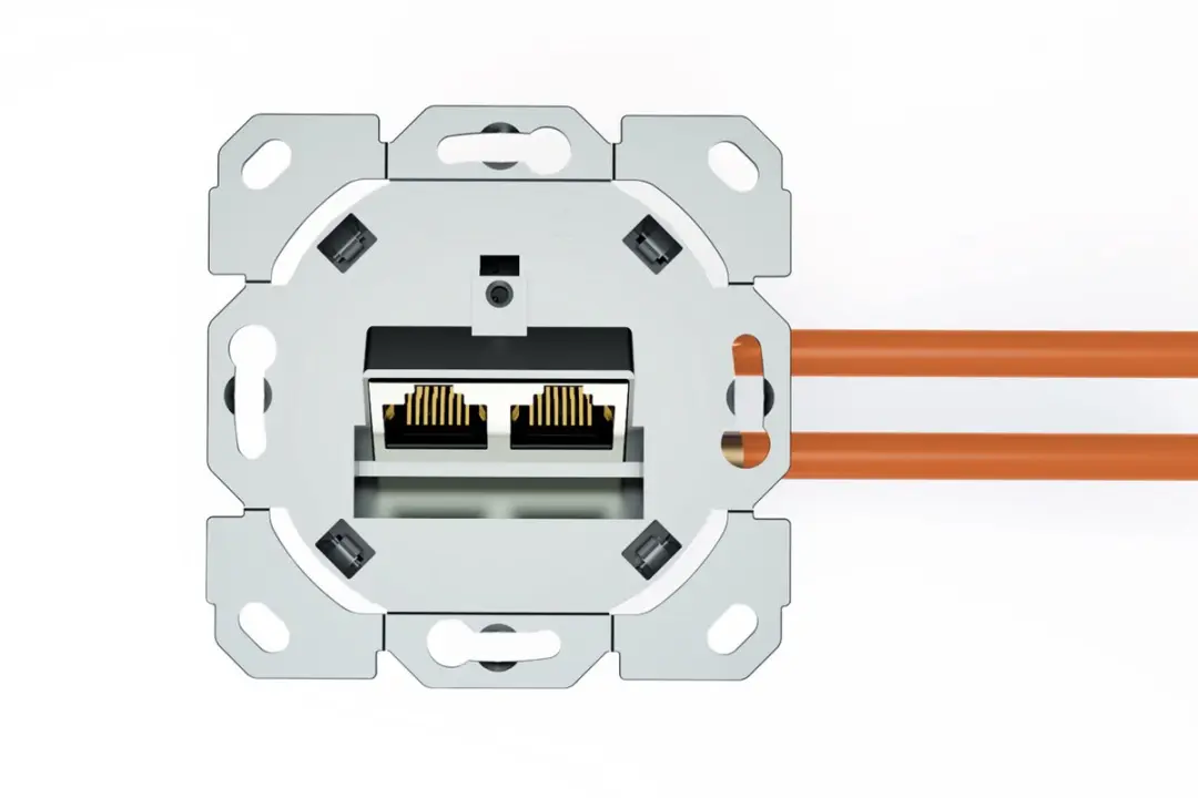 Digitus CAT 6A Network Outlet Shielded - 2x Wit