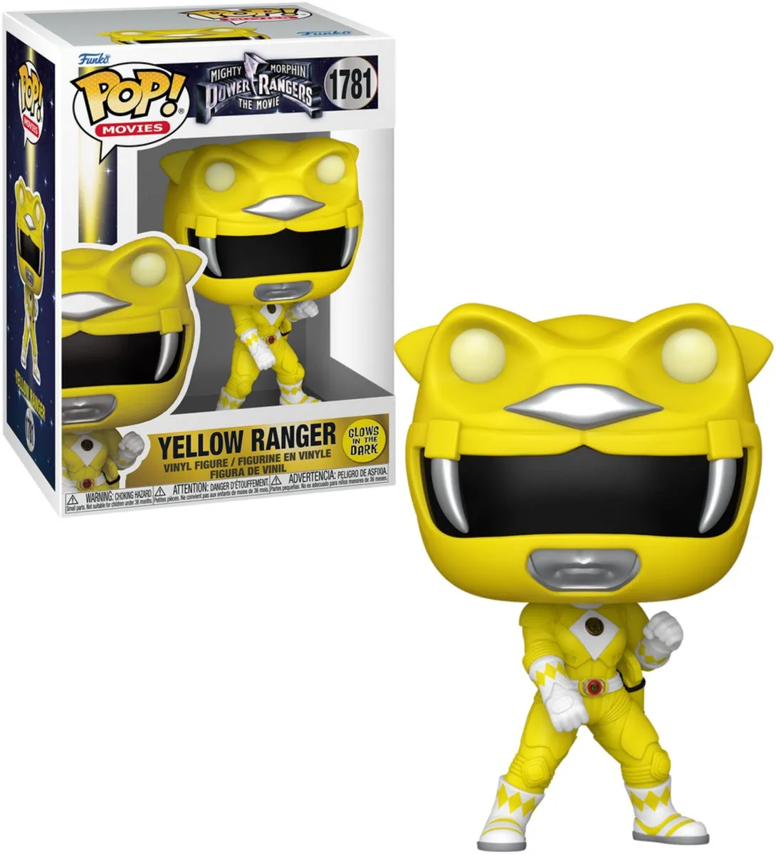 Funko Pop! Mighty Morphin Power Rangers The Movie - Geel Glow-in-the-Dark #1781