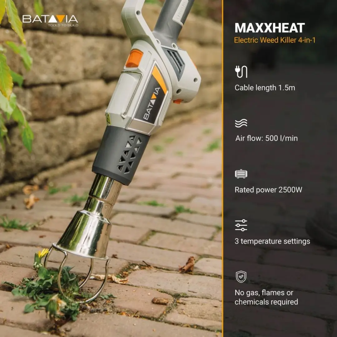 Batavia Maxxheat 2500W Onkruidverdelger 4in1 - Ringmondstuk