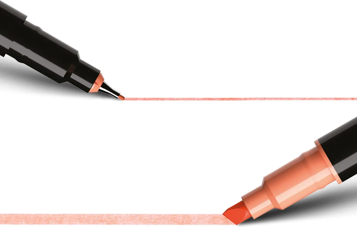 Bic Intensity Dual Tip Viltstiften - 6 Stuks - Pastel Kleuren