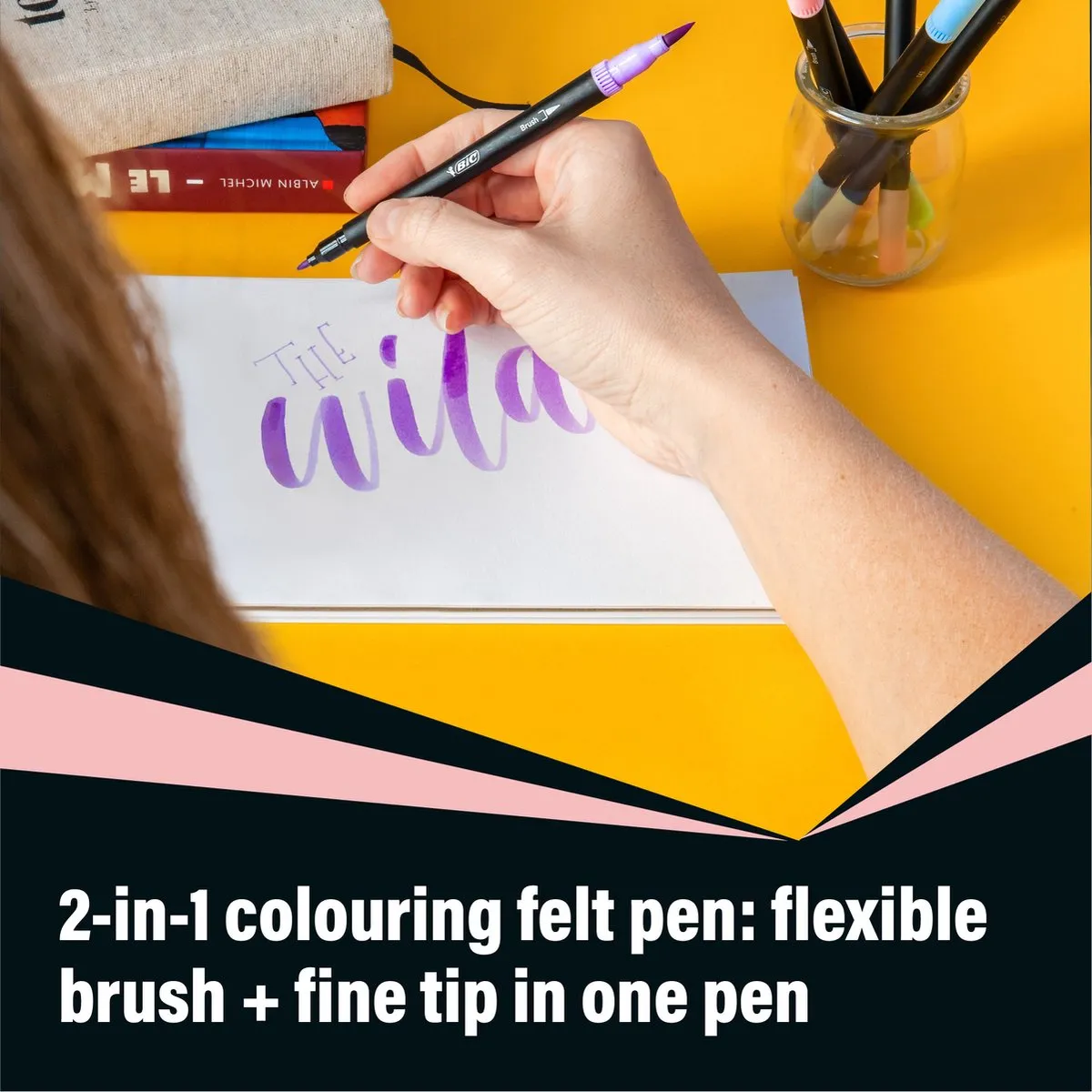 Bic Intensity Dual Tip Viltstiften - 6 Stuks - Pastel Kleuren