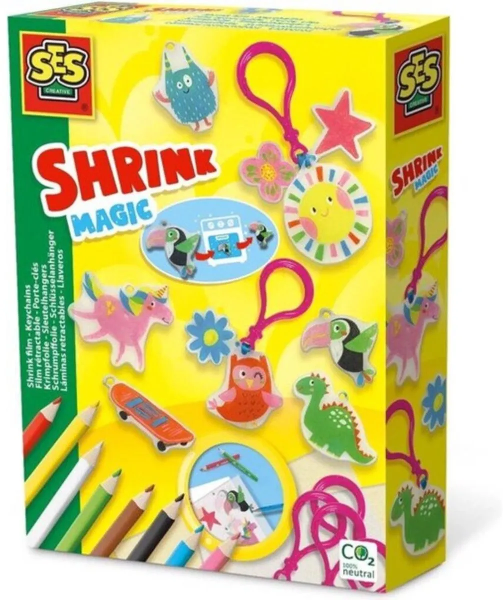 SES Creative Knutselpakket Sleutelhangers - 6 Stuks