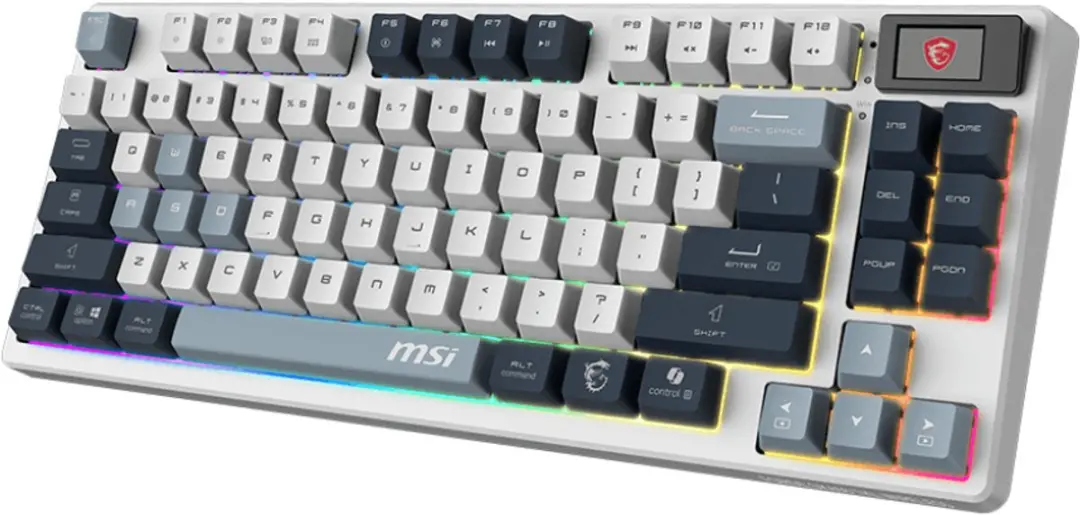 MSI FORGE GK600 TKL Wireless Sky Mechanisch Gaming Toetsenbord - Blauw/Wit