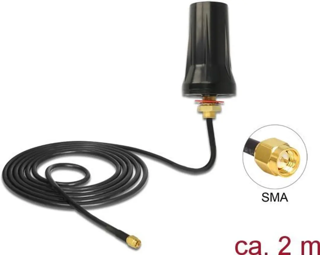 Delock ISM 433MHz Antenne SMA - 2dBi - Zwart