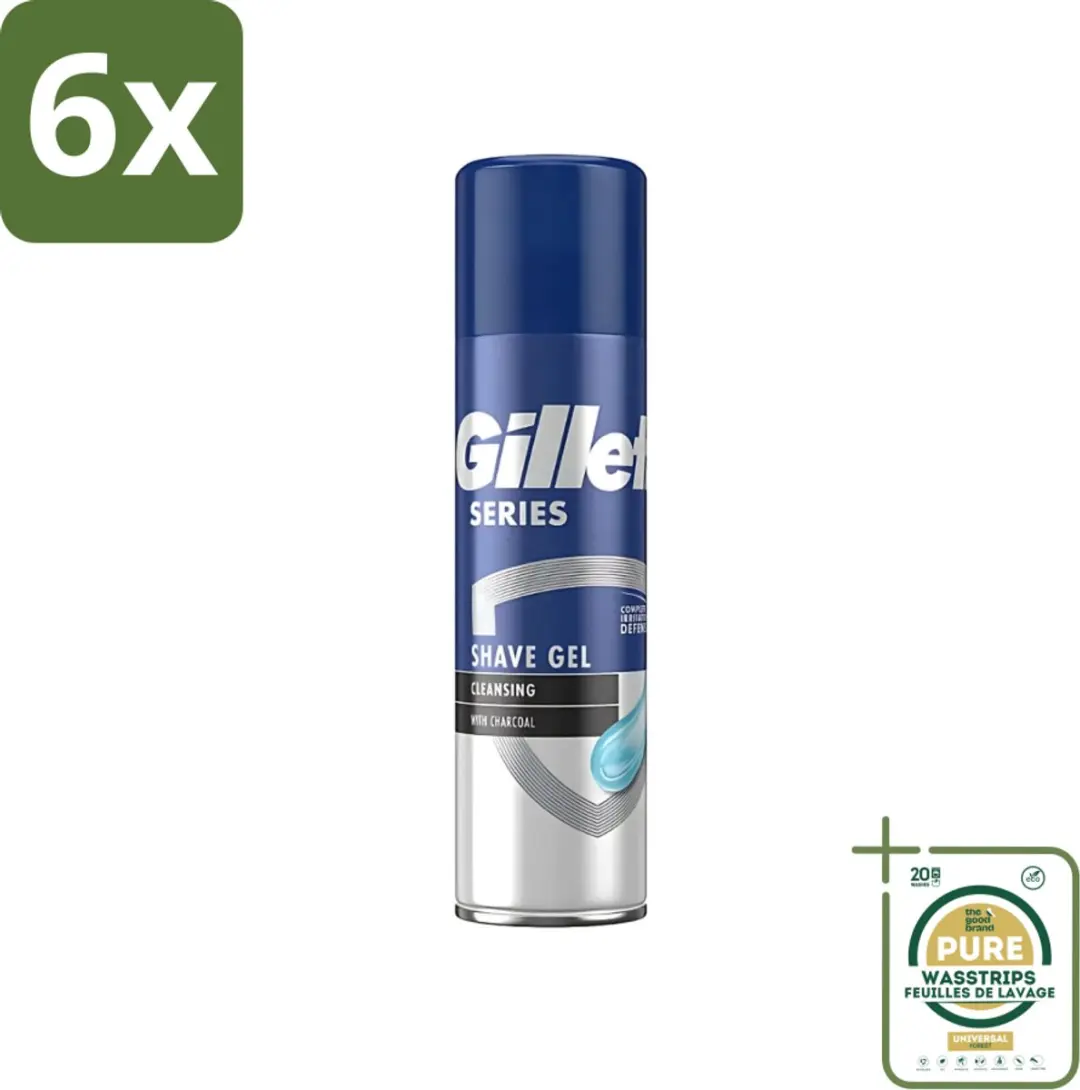 Gillette Series Cleansing Charcoal Scheergel 200ml