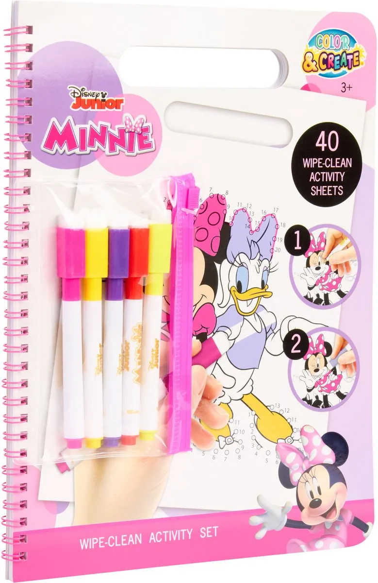 Disney Minnie Mouse Wipe-Clean Activiteiten Set