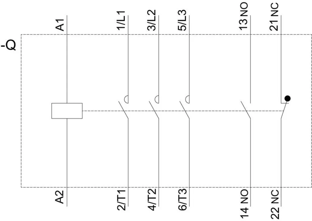Siemens 3RT2046-1AP00 Vermogensbeveiliging 3x NO