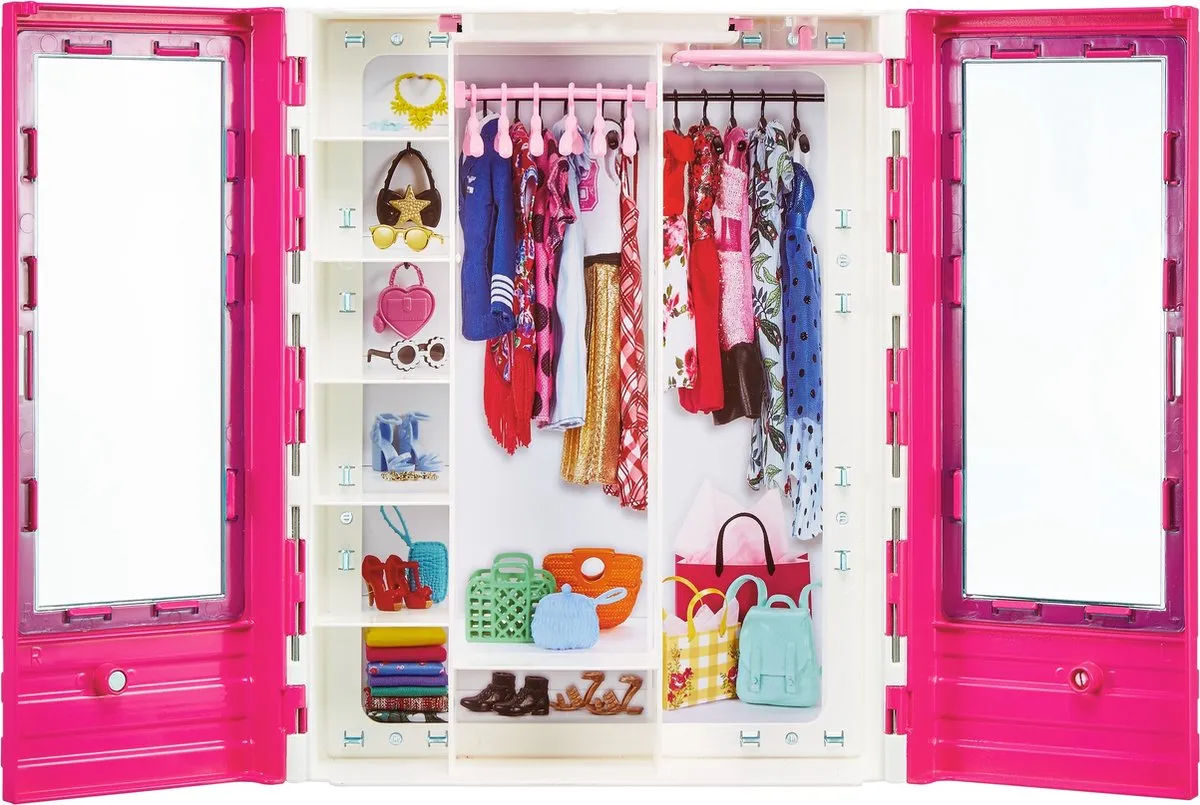 Barbie Ken Cabrio Auto Kledingkast Speelset GVK05 - Multikleur