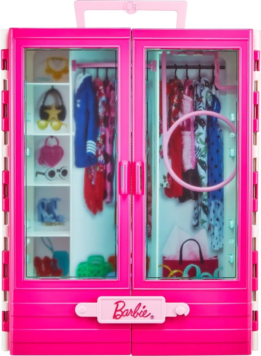 Barbie Ken Cabrio Auto Kledingkast Speelset GVK05 - Multikleur
