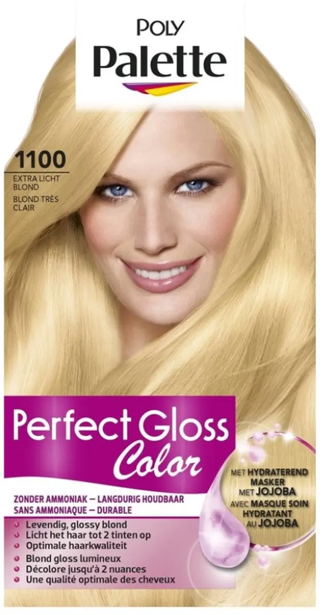 Schwarzkopf Poly Palette 1100 Extra Licht Blond Haarverf 25 Stuks